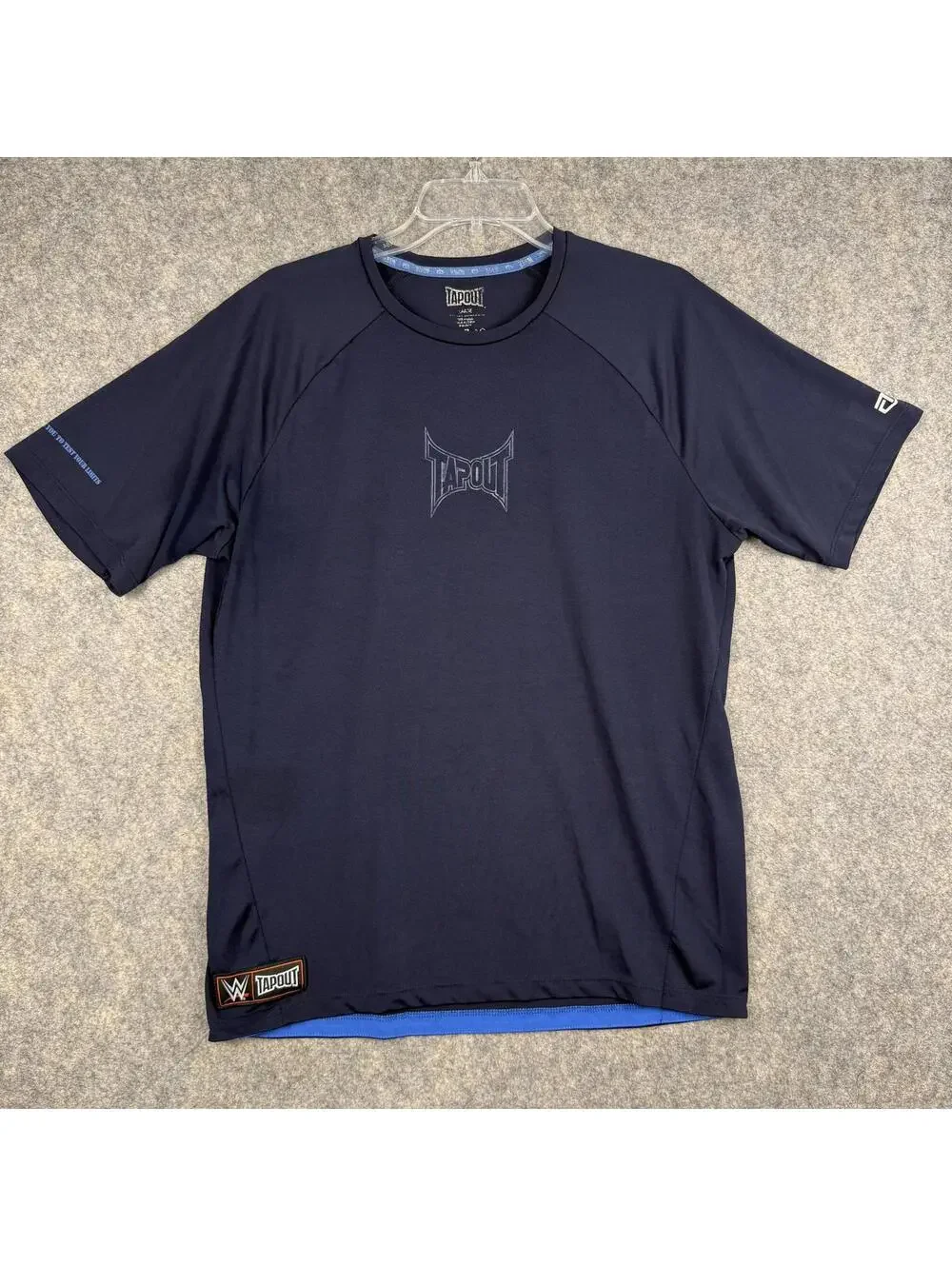 TapouT Test Yourself T Shirt MMA UFC Fighting Men Navy Blue Size Large 063